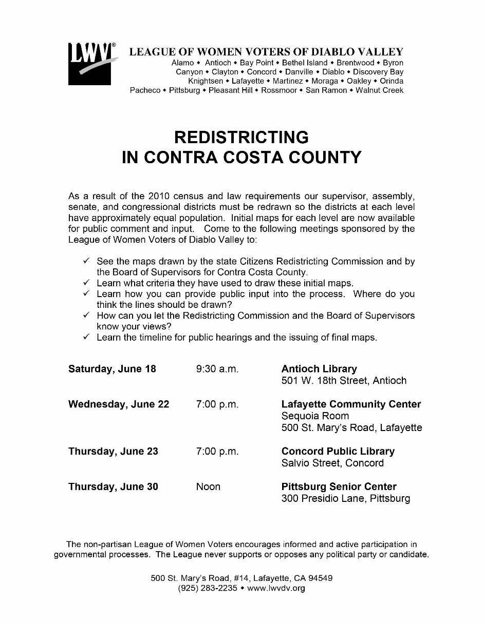 Redistricting in Contra Costa County