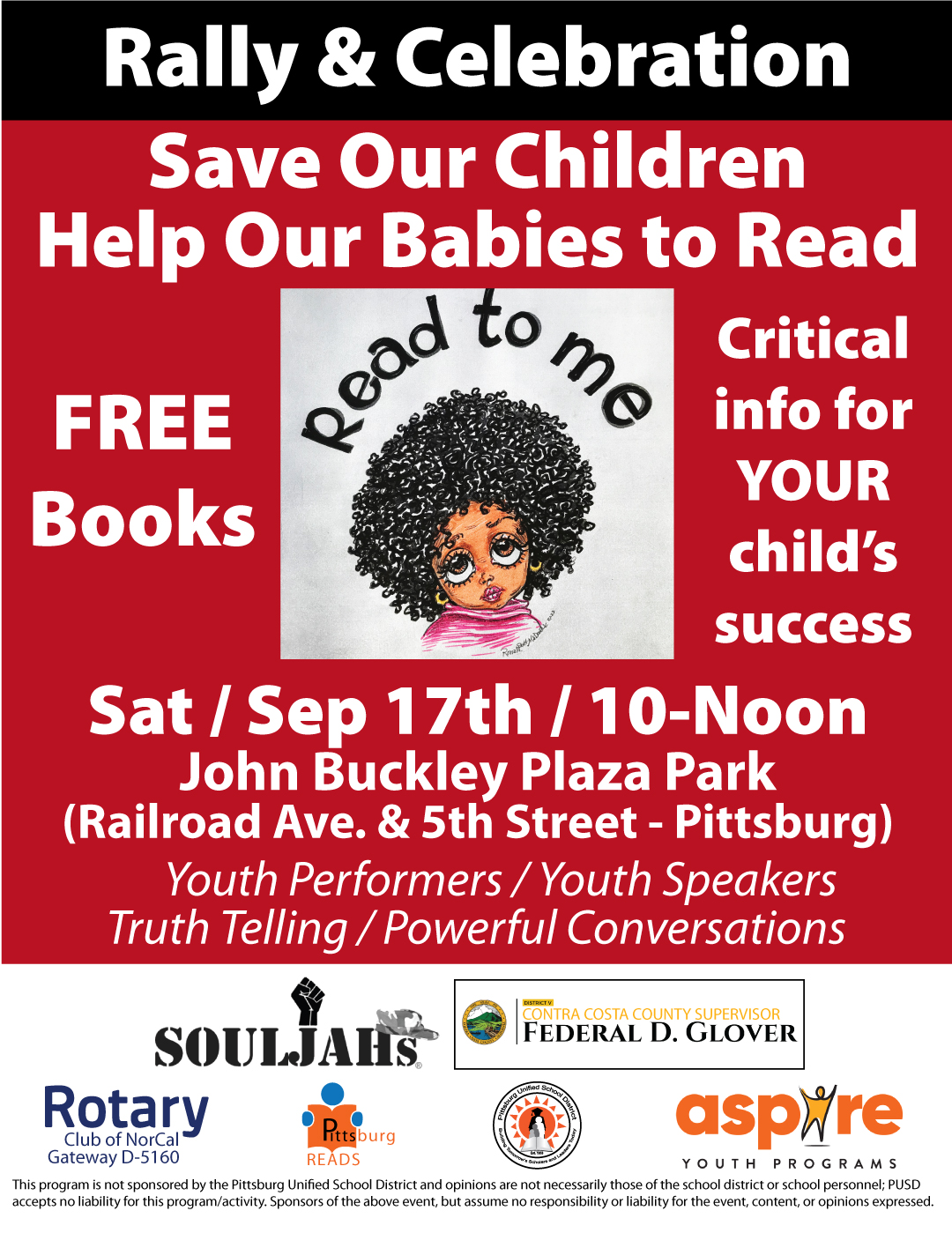 Literacy Rally flyer